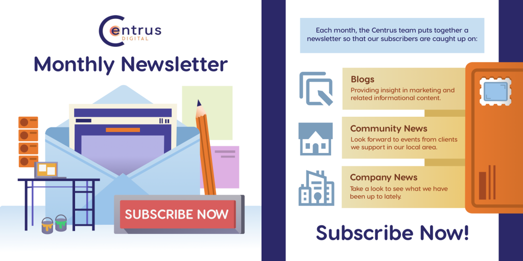 Centrus Digital monthly newsletter ad