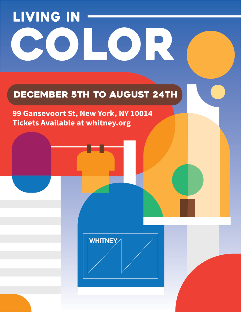Living in Color Exhibition Practice Poster 